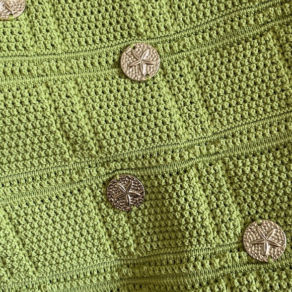 Sandro Green Knit Embellished Top - Picture 6 of 6
